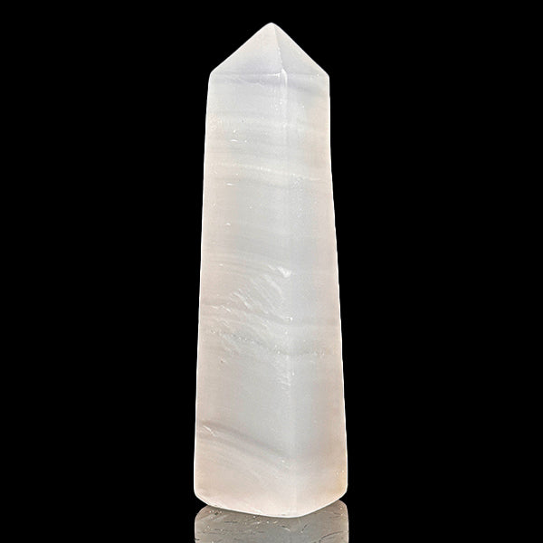 Polished Calcite Tower (UV Reactive) Natural Mineral Specimen G #0608