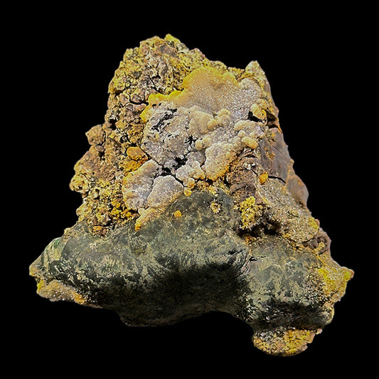 Pyrite With Calcite & Babingtonite Natural Mineral Specimen G #0609