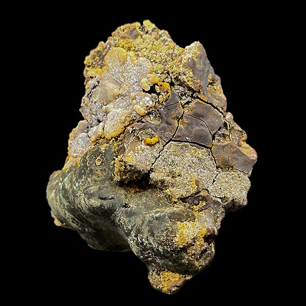 Pyrite With Calcite & Babingtonite Natural Mineral Specimen G #0609
