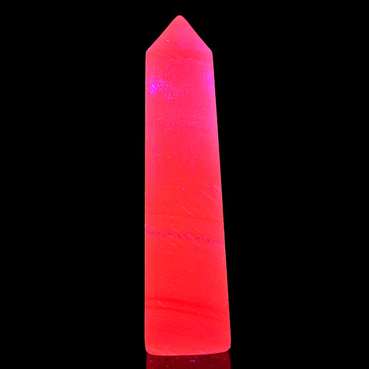 Polished Calcite Tower (UV Reactive) Natural Mineral Specimen G #0608