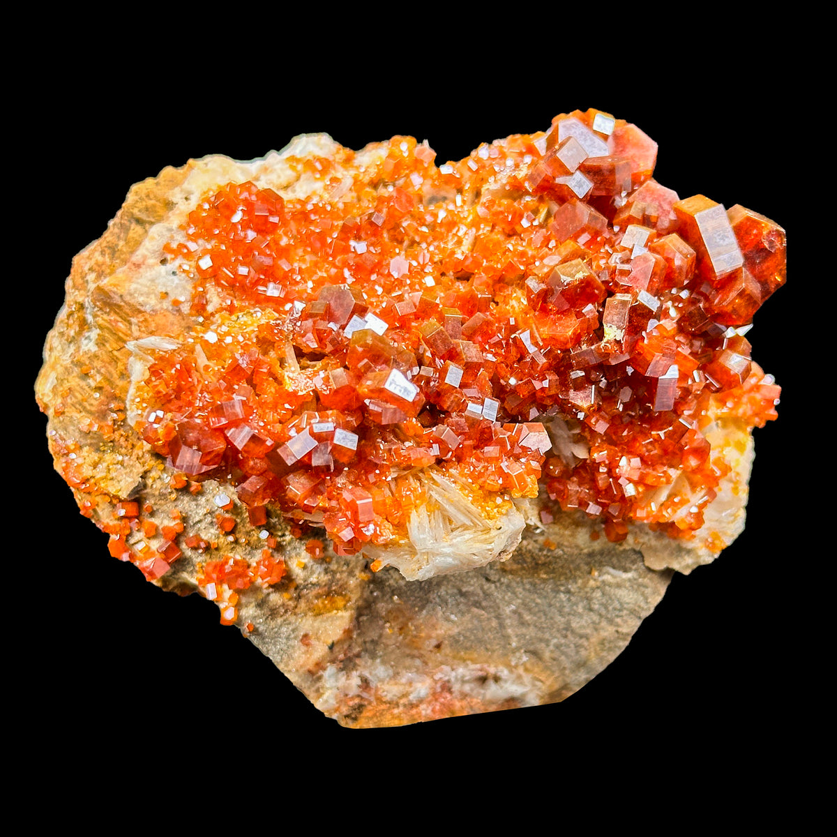 Vanadinite Cluster Natural Mineral Specimen. G #0617