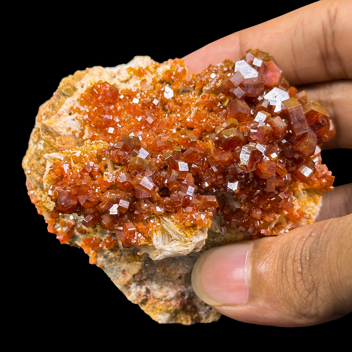 Vanadinite Cluster Natural Mineral Specimen. G #0617