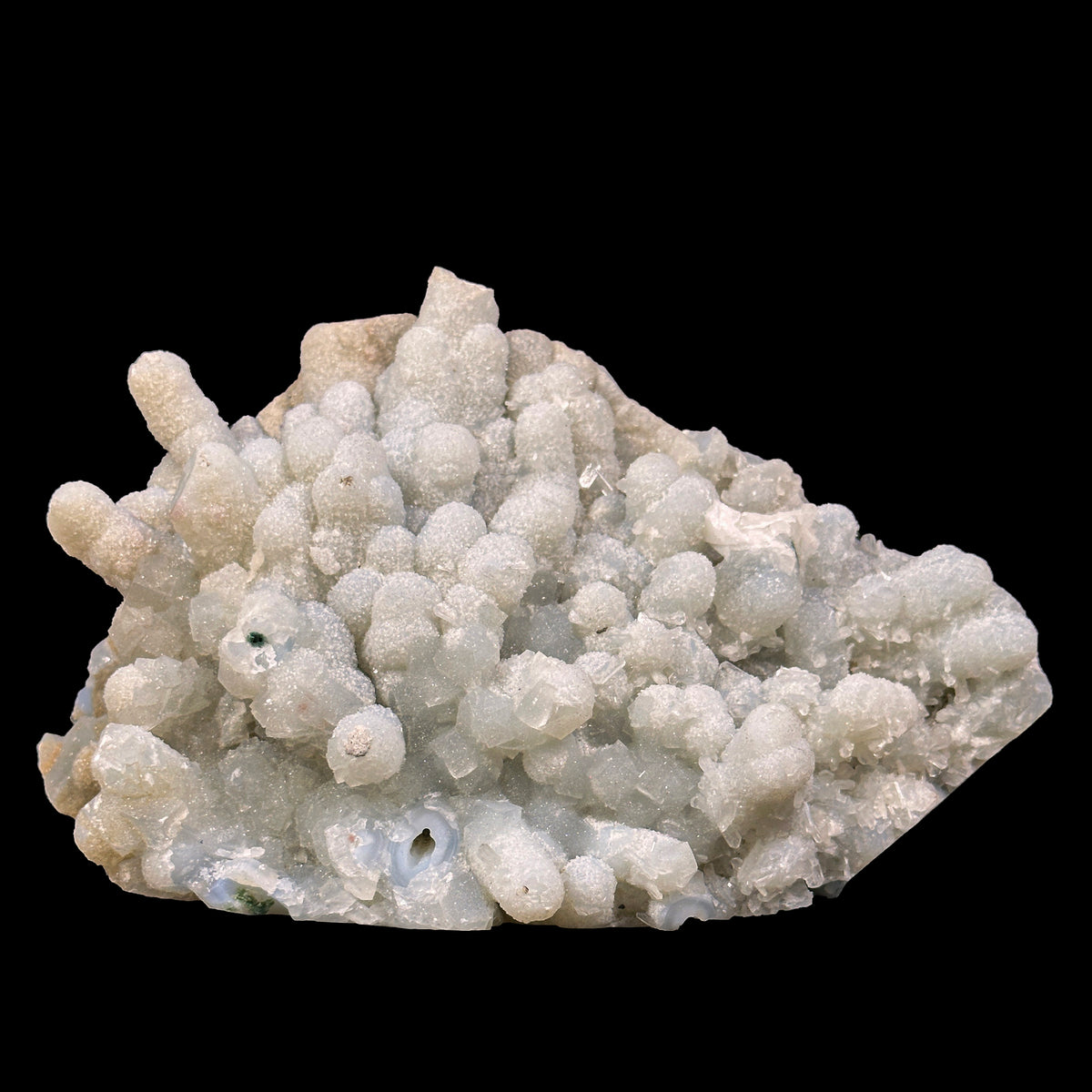 Sparkling Chalcedony With Stilbite Natural Mineral Specimen. G #0627