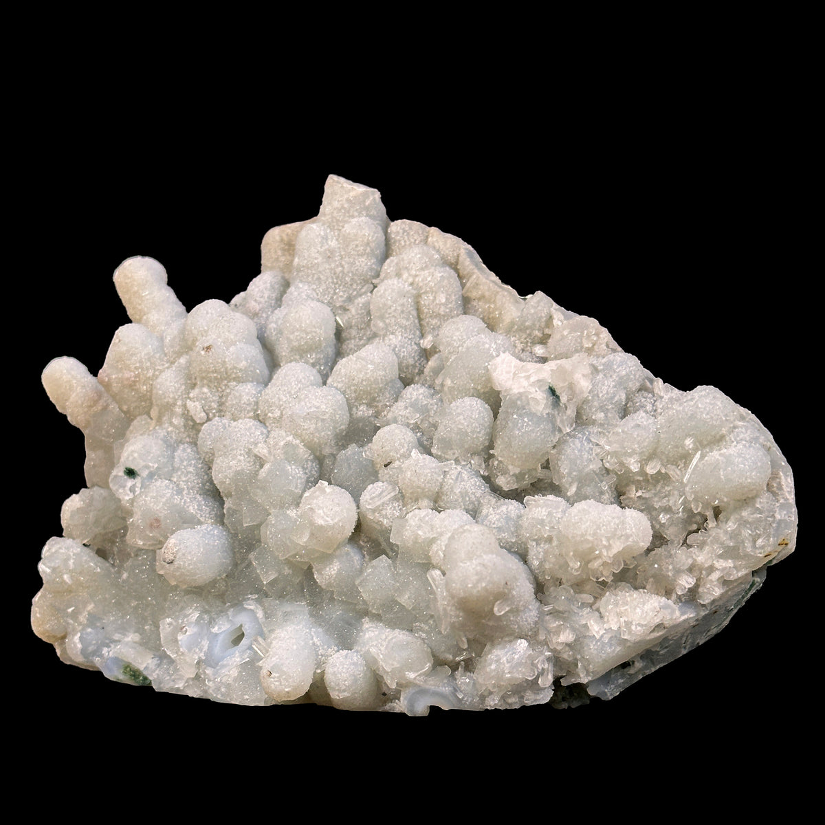 Sparkling Chalcedony With Stilbite Natural Mineral Specimen. G #0627