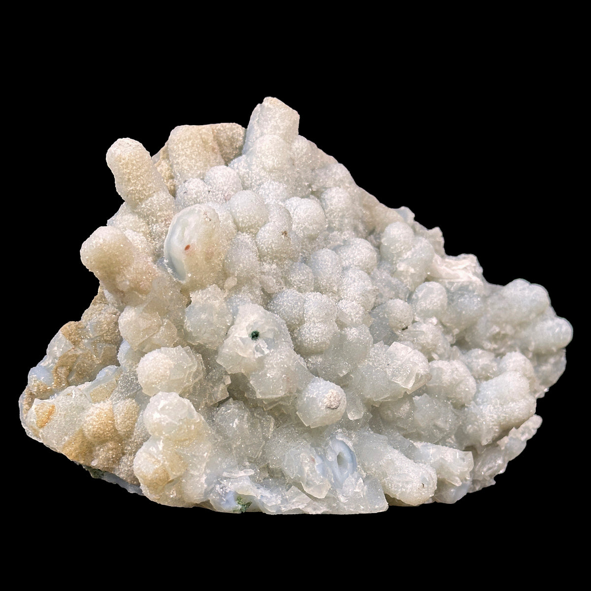 Sparkling Chalcedony With Stilbite Natural Mineral Specimen. G #0627