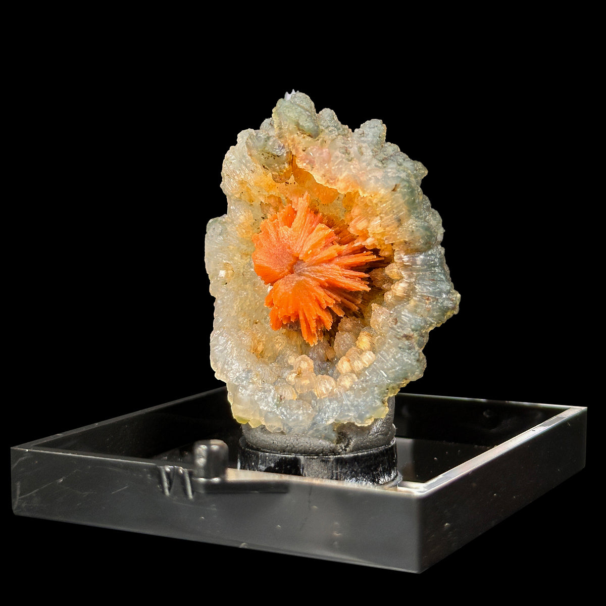 Sunflower Scolecite With Chalcedony Natural Minaral Specimen G #0635