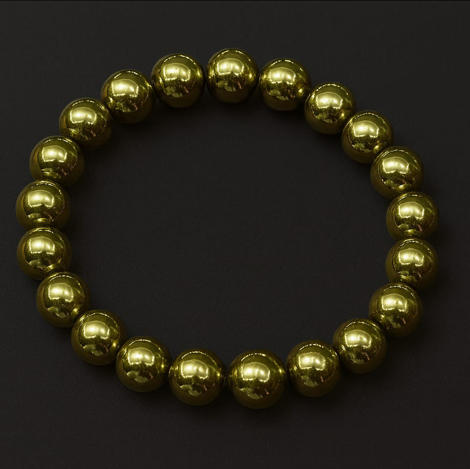 Golden Pyrite Bracelet 10 MM 