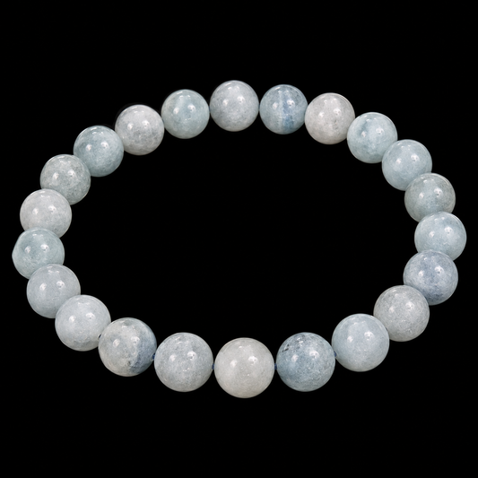 Aquamarine Bracelet 8 MM. 