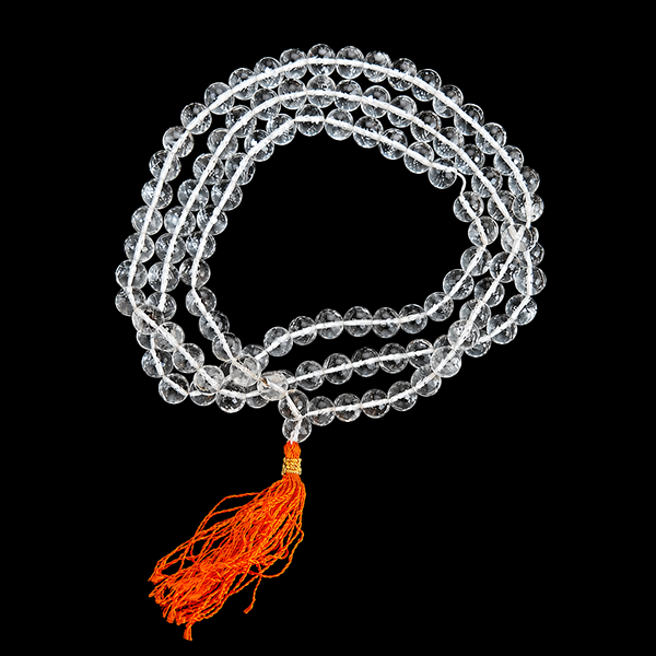 Clear Quartz Jap Mala 108 Beads