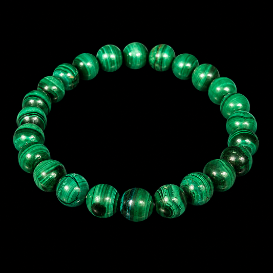 Malachite Bracelet 8 MM.