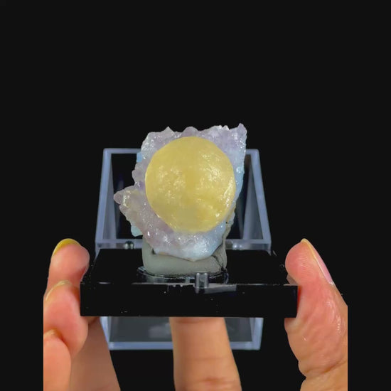 Fluorite With Amethyst (UV Reactive) Natural Mineral Specimen. G #0537