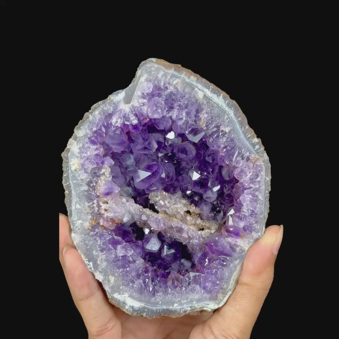 Dark Purple Amethyst Natural Mineral Specimen. G #0628