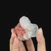 Red Stilbite With Cubical Apophyllite Natural Mineral Specimen. G #0629