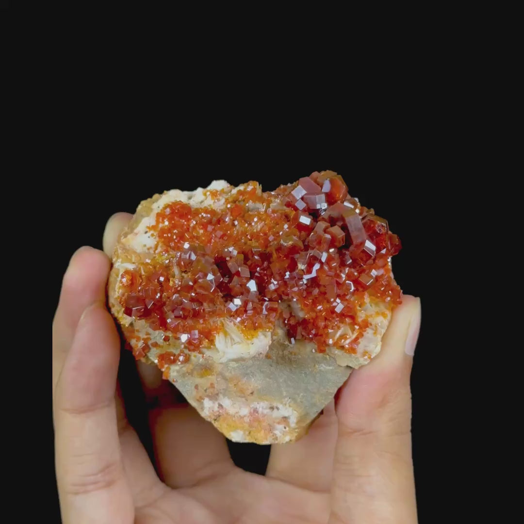 Vanadinite Cluster Natural Mineral Specimen. G #0617