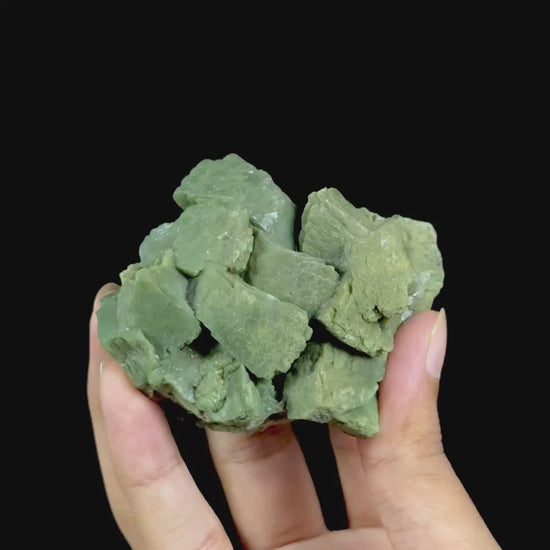 Marshy Green Heulandite Natural Mineral Specimen G #0610