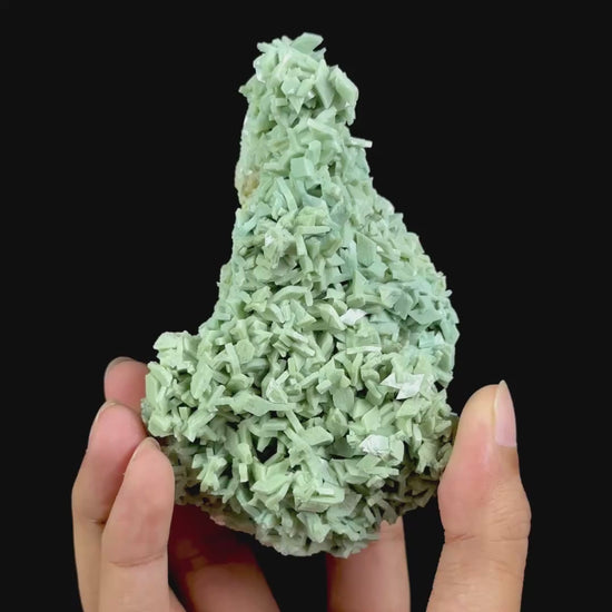 Marshy Green Heulandite Natural Mineral Specimen G #0566
