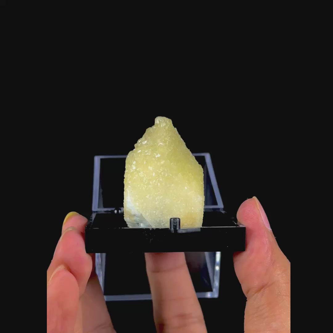 Apophyllite With Calcite (UV Reactive) Natural Mineral Specimen. G #0546