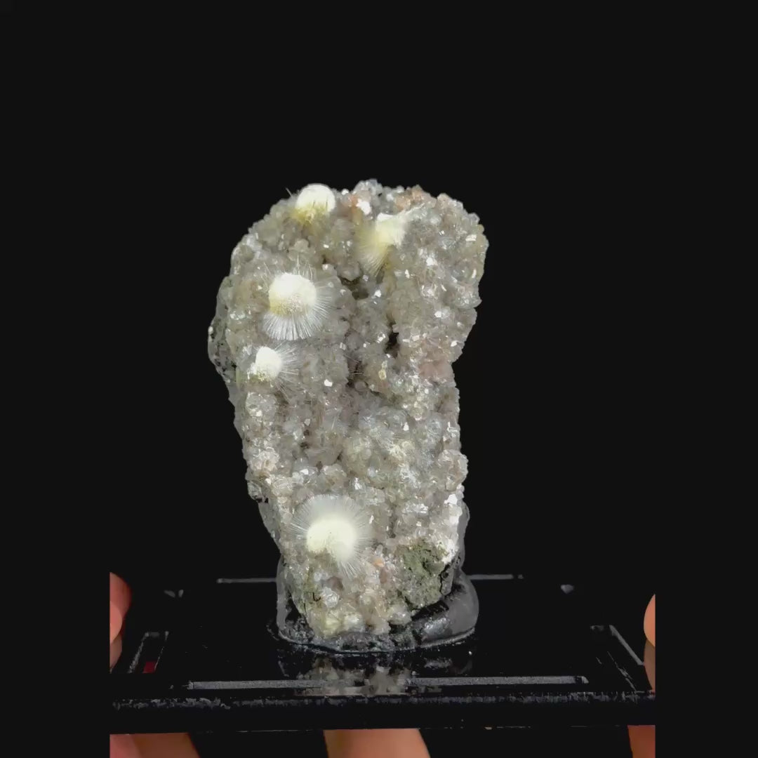 Okenite With Mesolite and Heulandite Natural Mineral Specimen. G #0553
