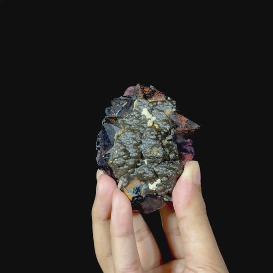 Goethite On Alien Amethyst Natural Mineral Specimen G #0576