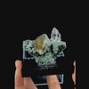 Golden Rutile Clear Quartz With Chlorite inclusion Natural Minaral Specimen G #0489