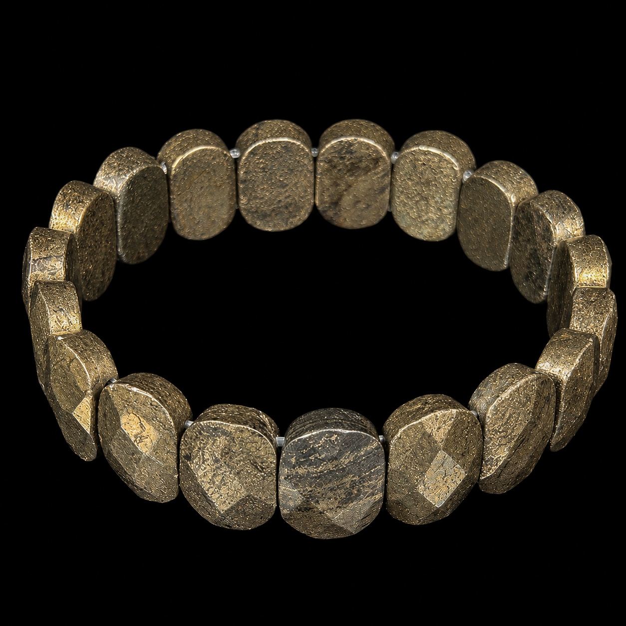 Pyrite Bracelet Free Form.