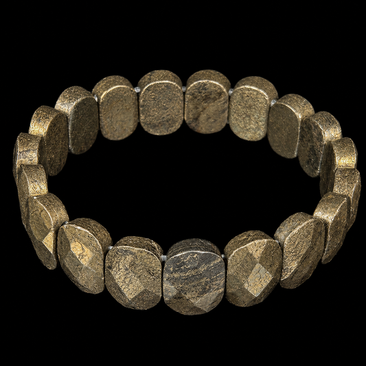 Pyrite Bracelet Free Form.